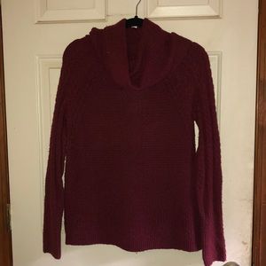 *NWT* Liz Claiborne burgundy cowl neck sweater
